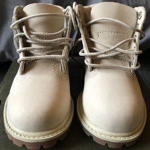Timberland White Toddler Boots Size 5